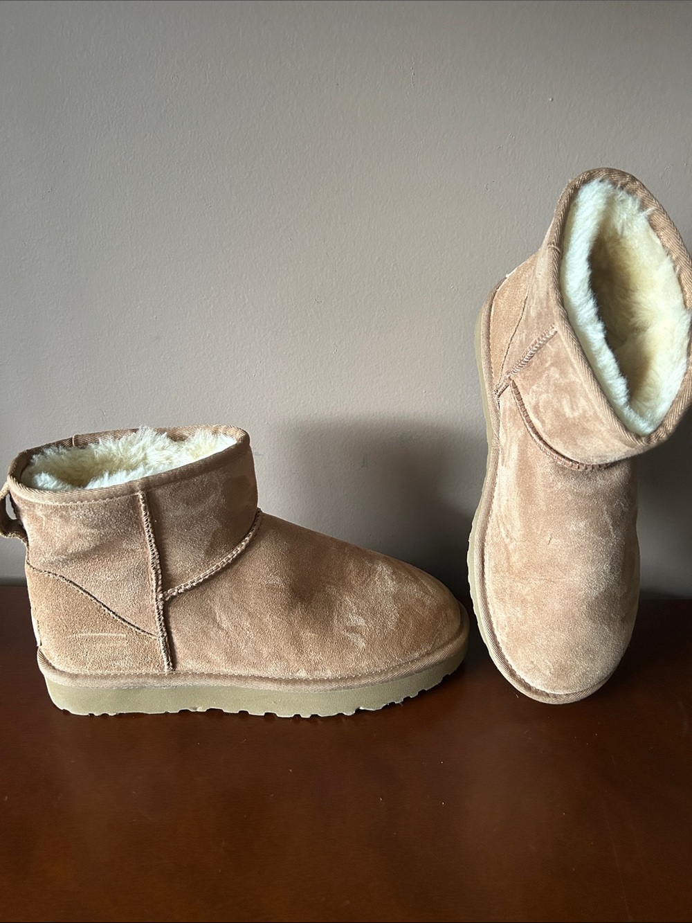 UGG Classic Cozy Shearling-Lined Winter Boot - Tan
